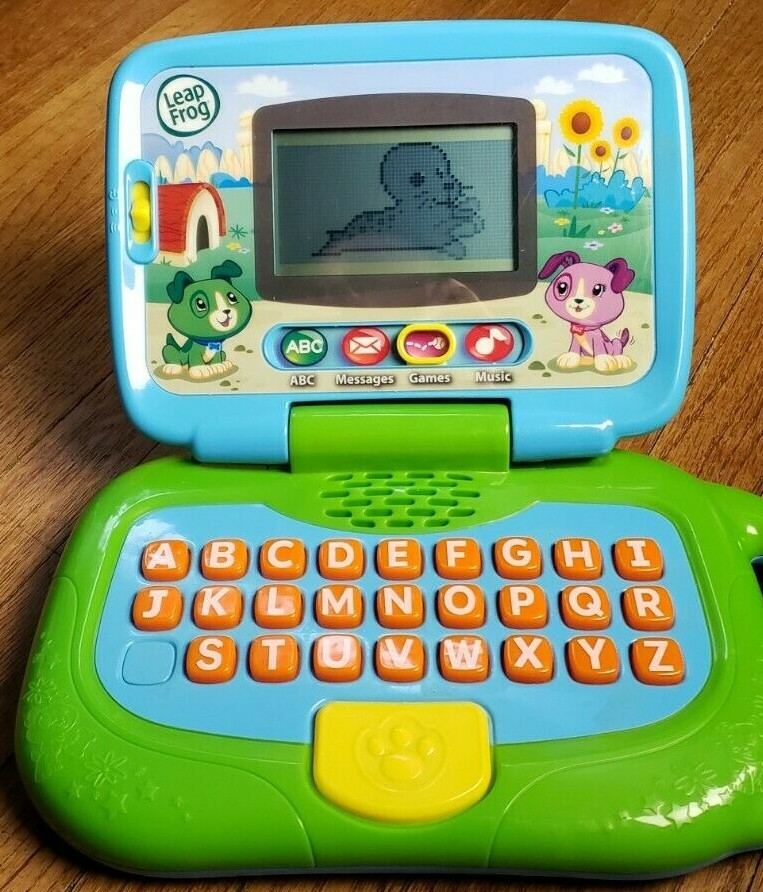 LEAPFROG “My Own Leaptop Laptop” Toddler Learning Toy + Batteries *WORKS*