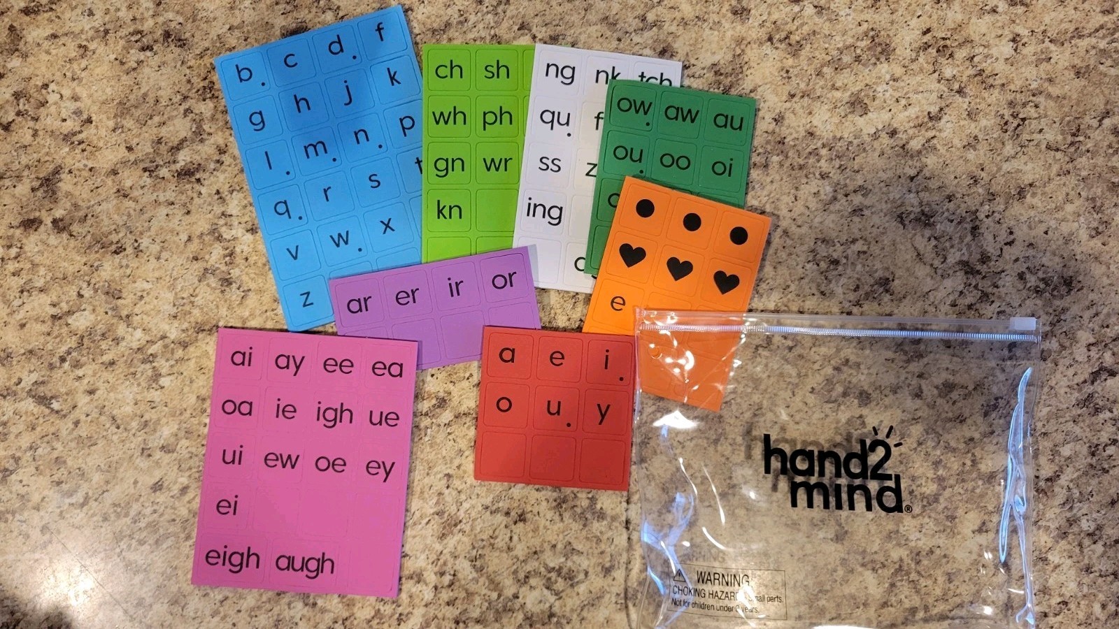 Hand2Mind Magnetic Word Work Board With Tiles
