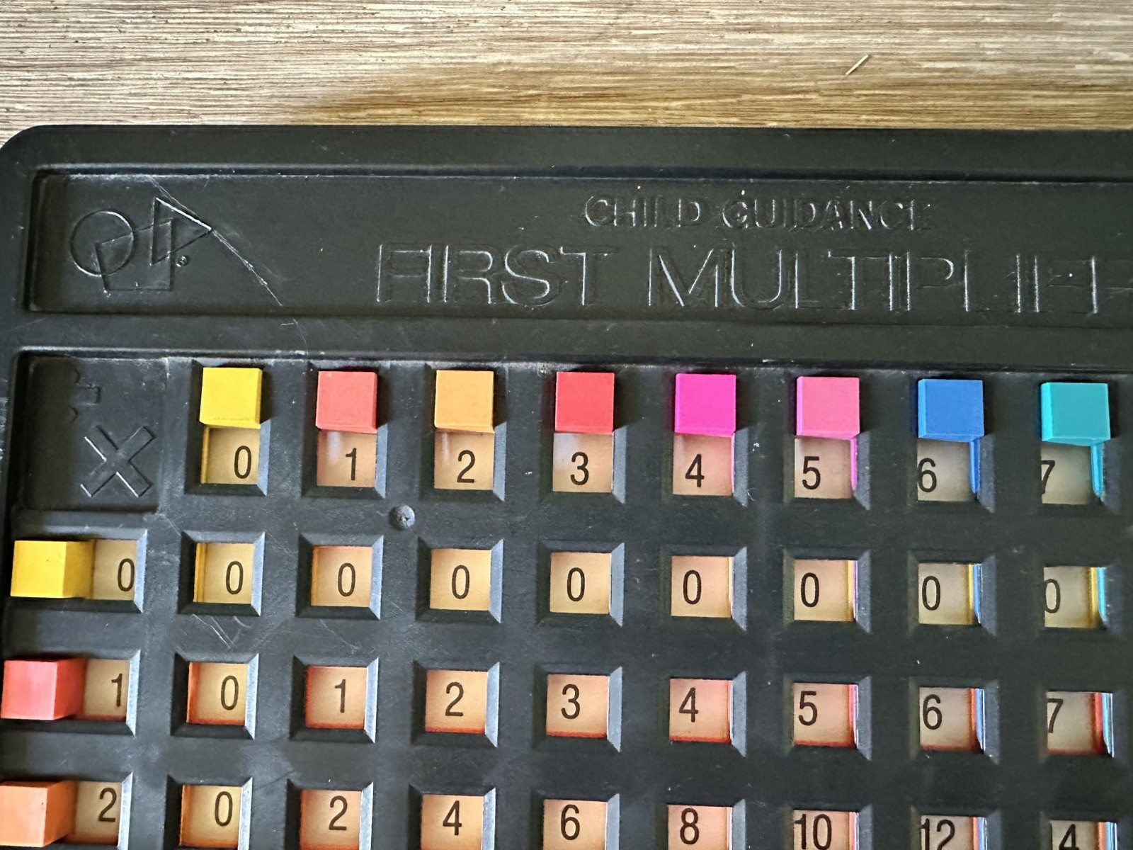 Vintage 1979 Gabriel Child Guidance First Multiplier Mathematics Learning Toy