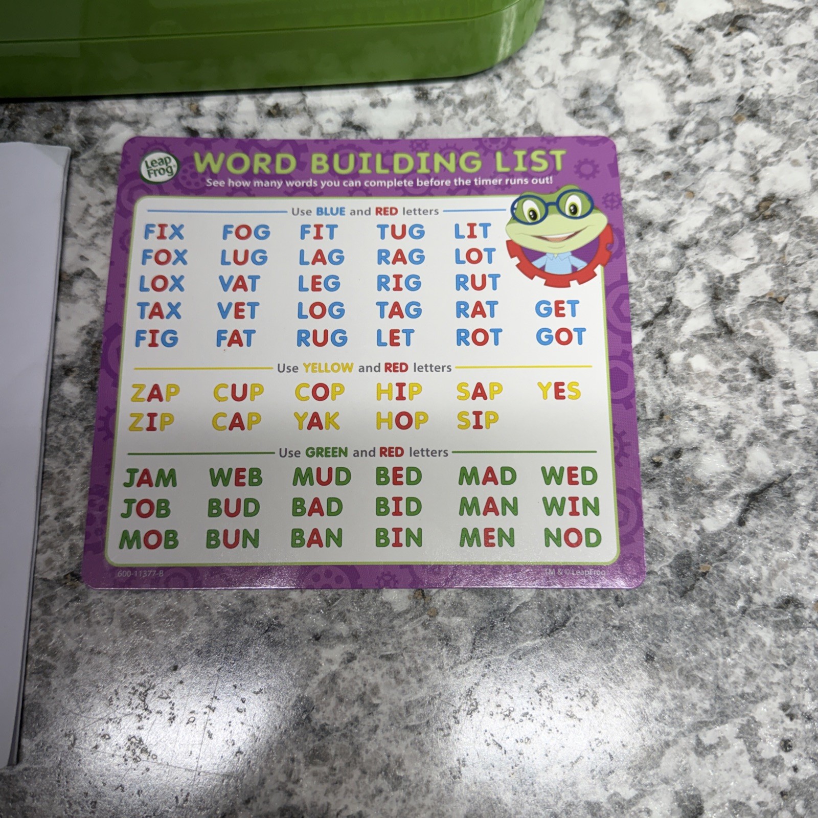 Leap Frog Leaping Letters ABC Alphabet Educational Race The Clock Game Complete