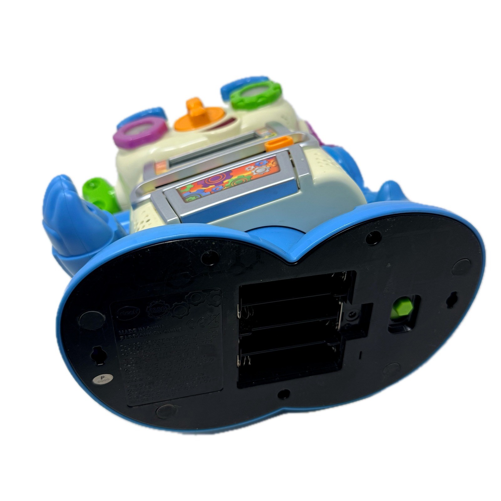 VTech Cogsley Learning Robot Interactive Educational Toy Blue Cream UNTESTED