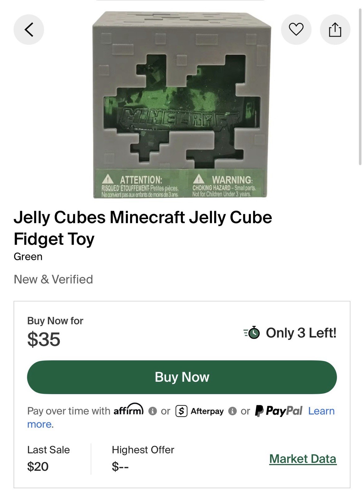 Needoh Minecraft Jelly Cubes Nice Cube Full Case Of 12