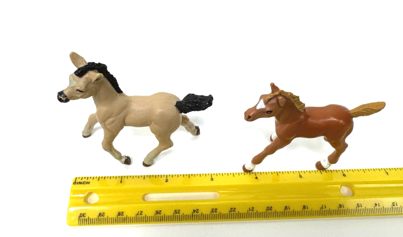 Lot Of 6 Miniature Horse Toy Figures Safari Plastic 90s & 2005