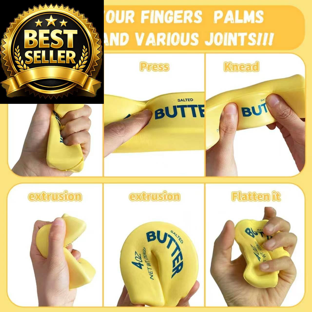 Slow Rebound Cute Butter Squeeze Stress Balls, 2026 New Realistic Soft 2PCS