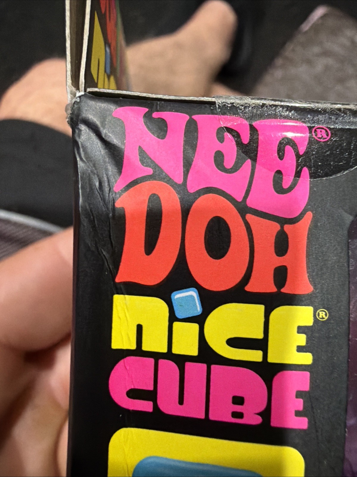 Nee Doh Nice Cube – Super Solid Squish! (Purple) 2 Pack!!
