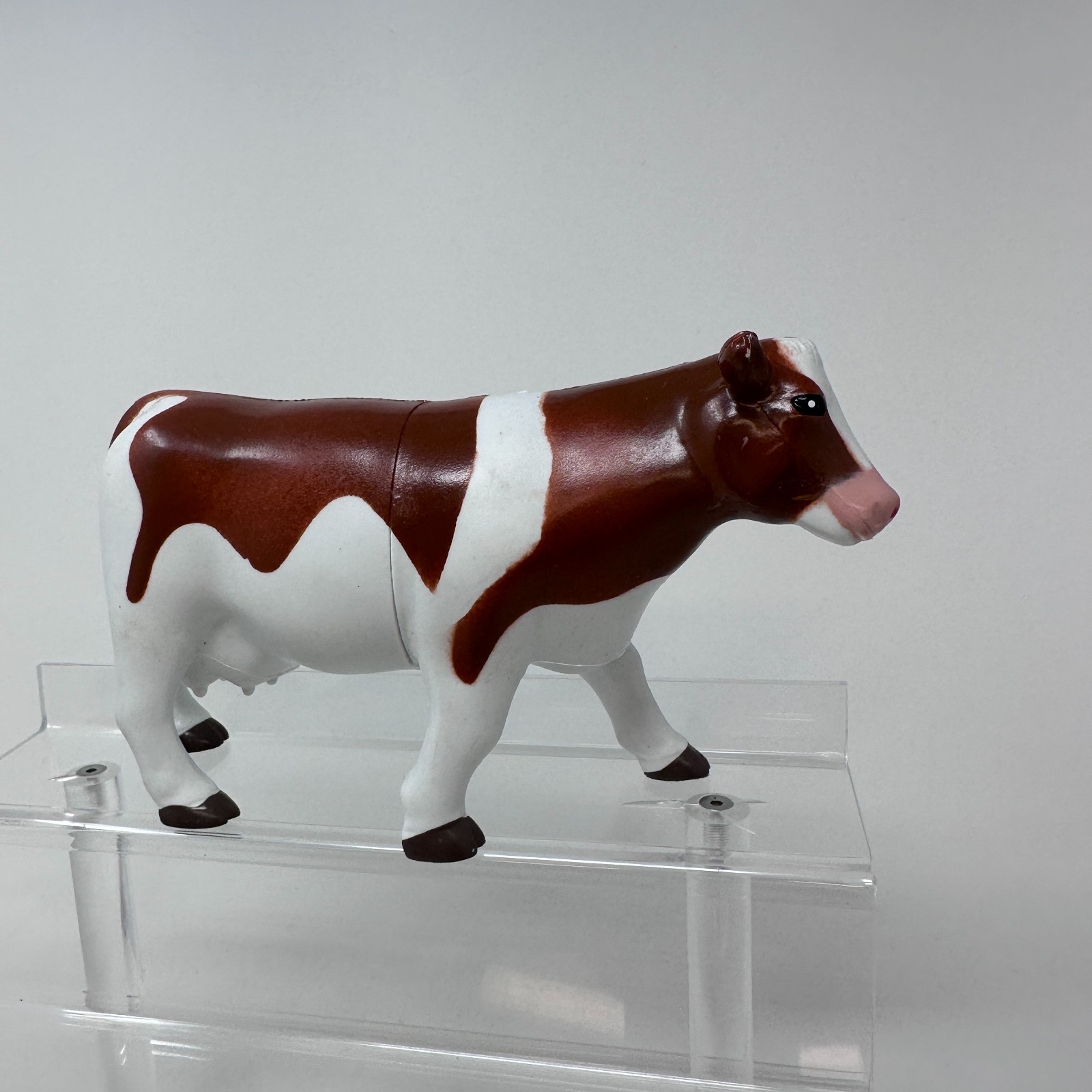 Learning Resources Cow Figure Jumbo Animals White Brown Farm Barn 8″