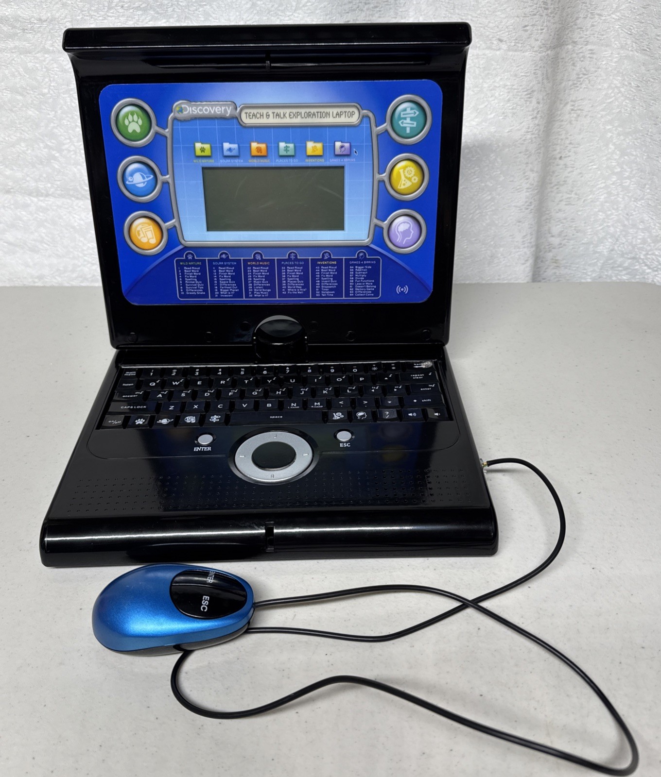 Discovery Kids Teach Talk Exploration Laptop 60 Activity Games Blue/black US4