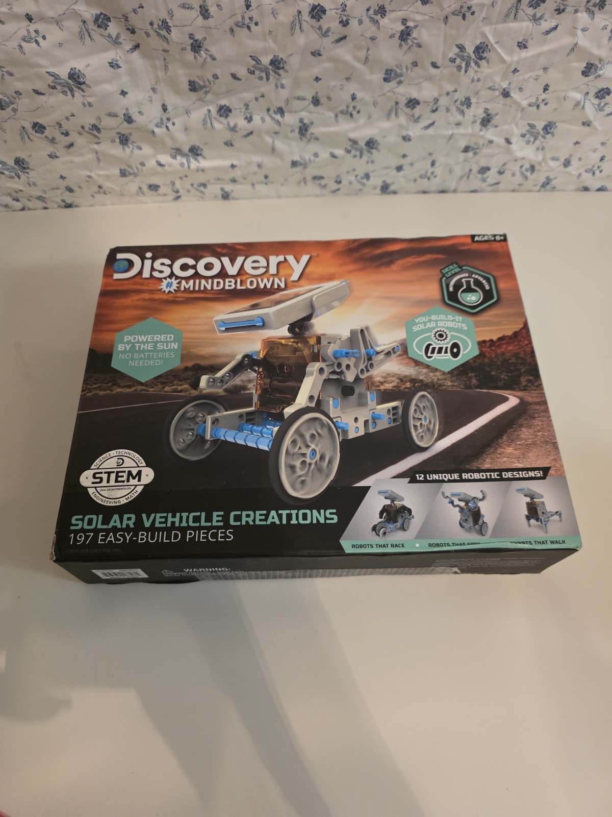 Discovery Mindblown Solar Vehicle Creations STEM Building Kit, 197 Pieces, 8+
