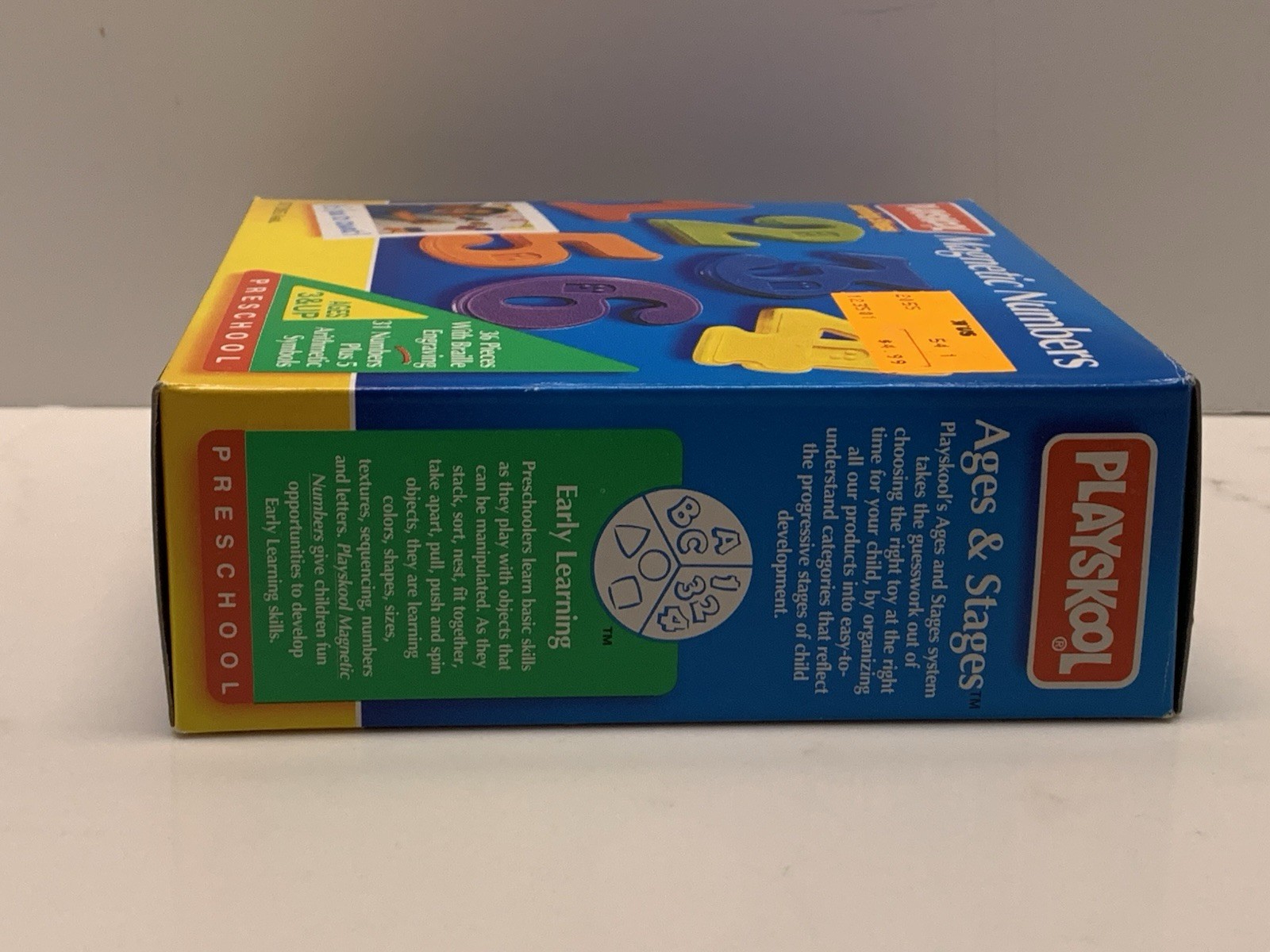 Playskool 1995 Refrigerator Magnets 31 Numbers 5 Arithmetic Symbols Braille NEW