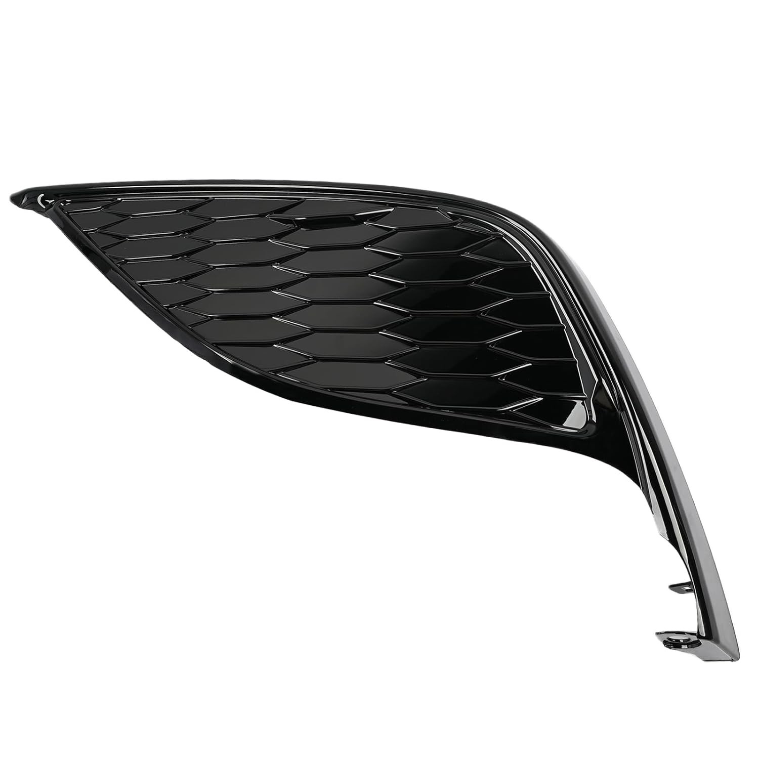 Left Side Front Fog Light Bezel Glossy Black Trim Cover Ring Housing