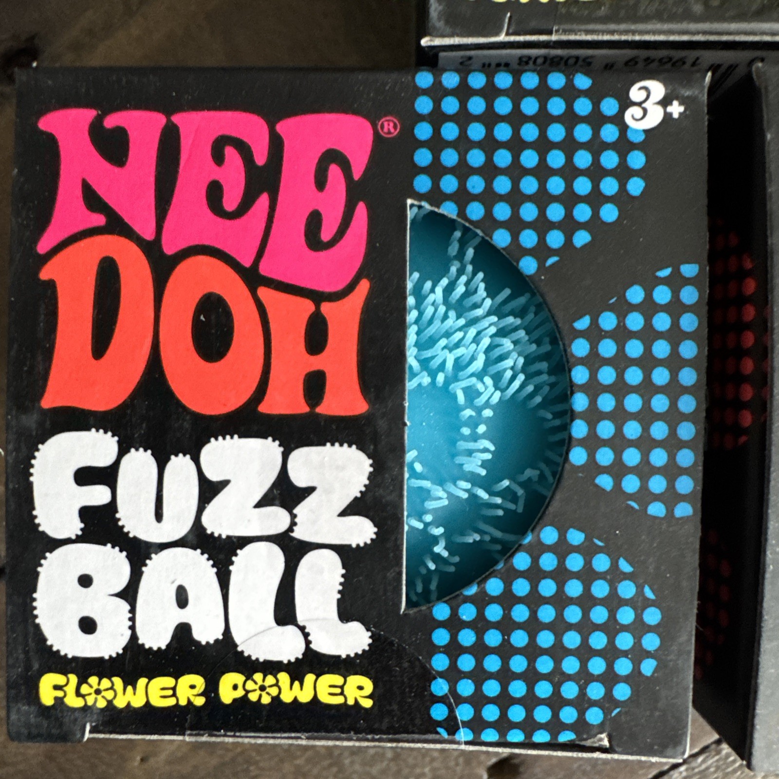 x4 NeeDoh Nee Doh Fuzz Ball Flower Power Squishy Purple Blue Orange Green