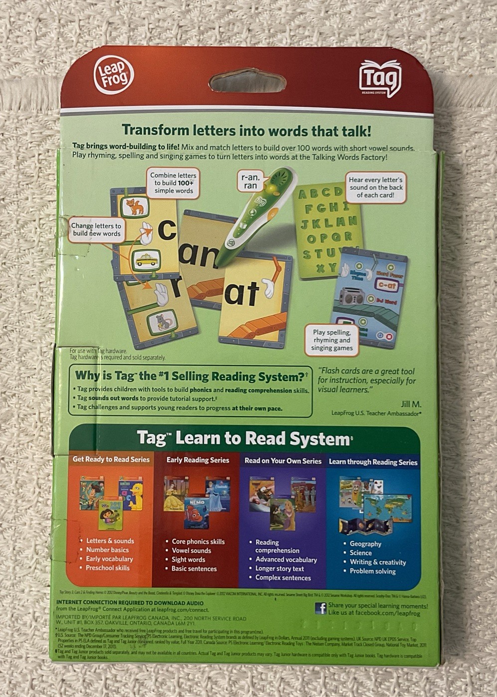 LeapFrog LeapReader Interactive TALKING WORDS FACTORY Flash Cards – NEW SEALED