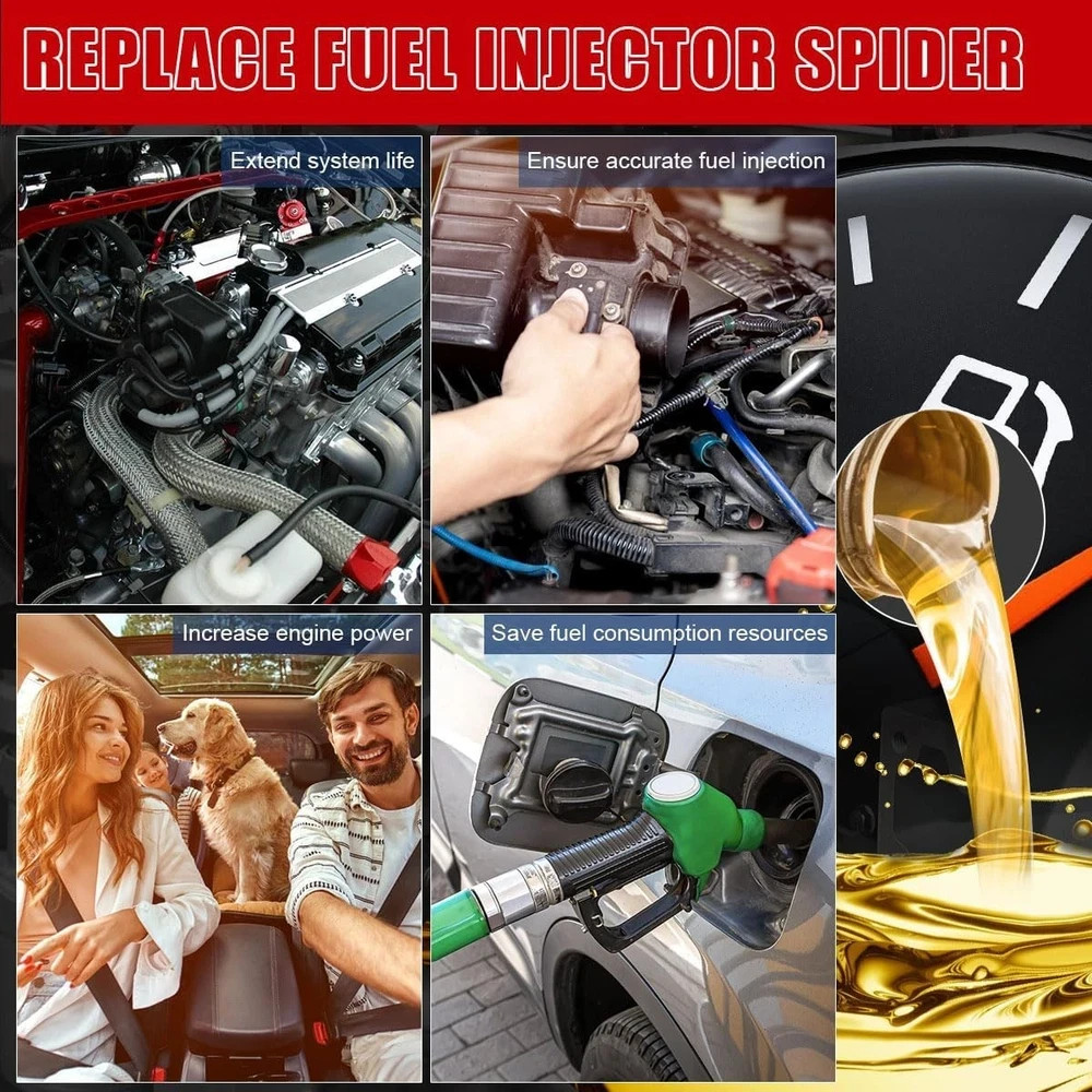 Spider Fuel Injectors FJ504 Compatible with Chevy 1996-2002 & for GMC 1996-2002