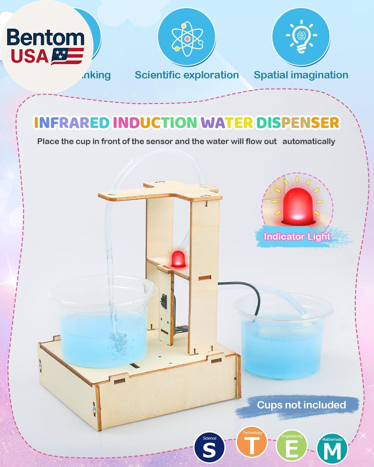 STEM Science Kits for Kids Ages 8-10-12, 5 Set 3D Wooden Puzzles, Toys for Ages