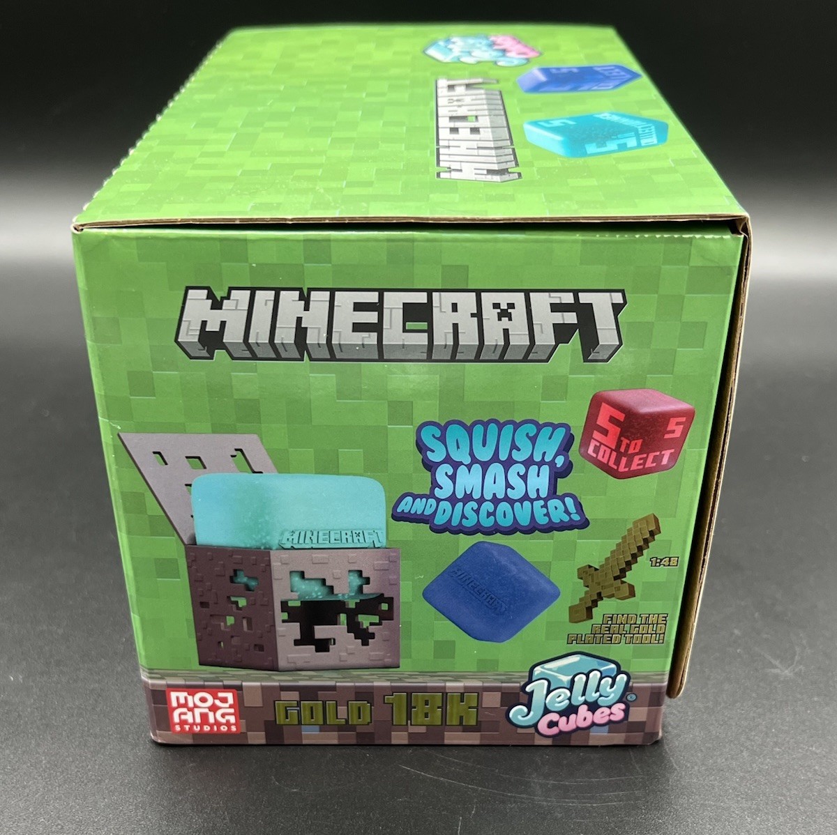 Minecraft Jelly Cubes Viral Squishy Toy Sealed Case 12 Cubes Viral Like Needoh