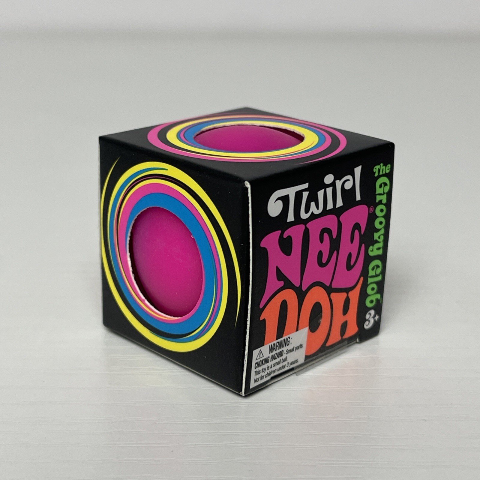 Authentic – Needoh Groovy Globe Mini Squishy Fidget Toy Pink – US Seller