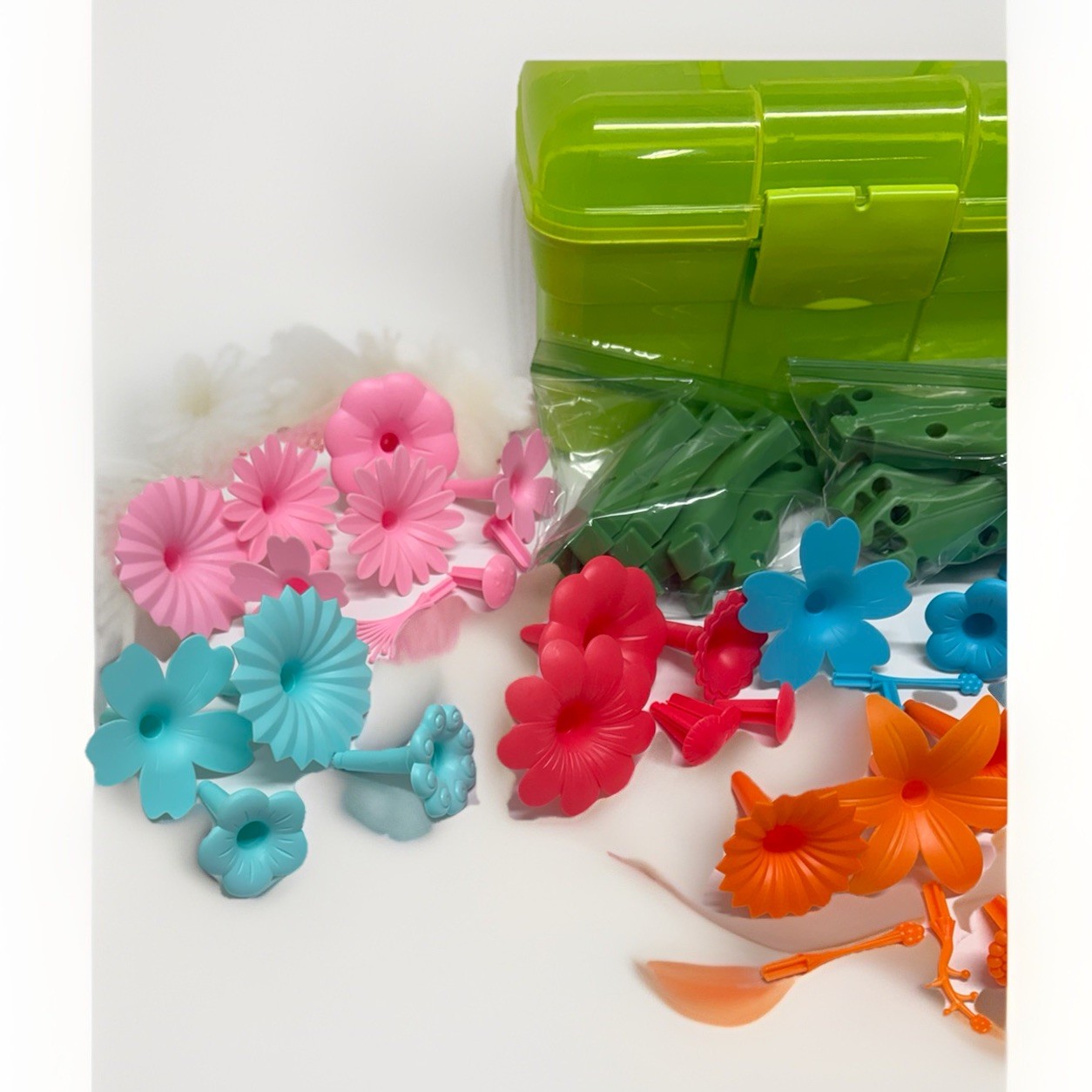 CENOVE Flower Garden Building Toy Set 115 PCS STEM Educational w/ Case