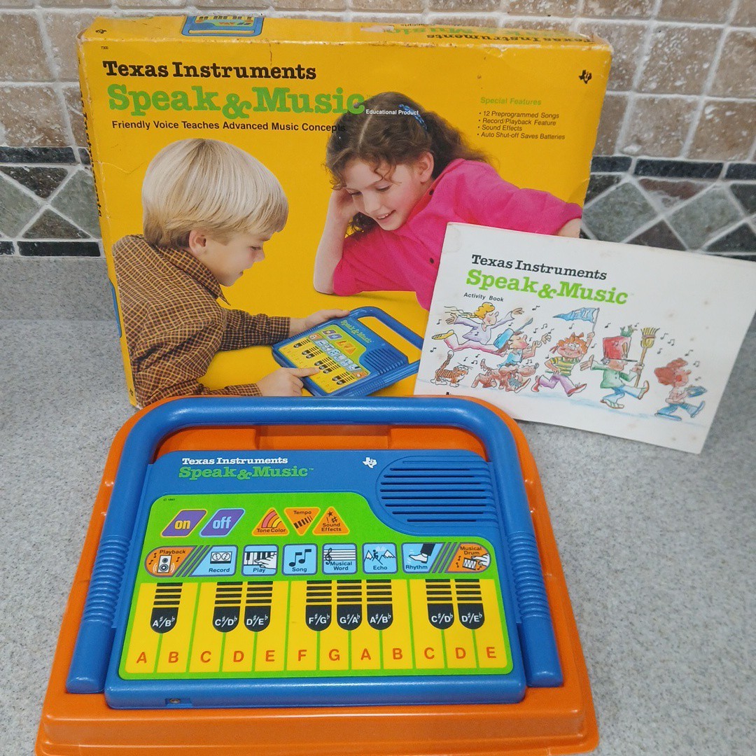 Texas Instruments~Speak & Music~Vintage Learning Toy-Malfunctioning/Repair/parts
