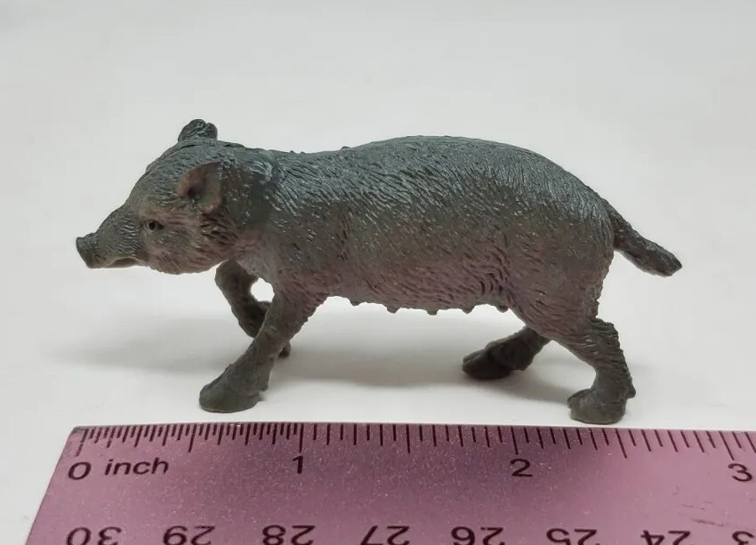 Boar Miniature Toy Figure 2.5″ Plastic Play Display Diorama