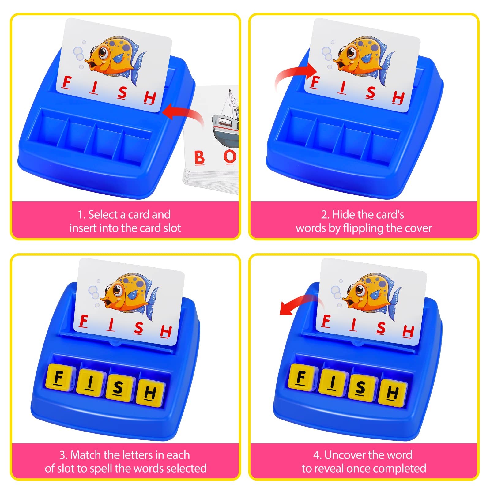 Matching Letter Game, Spelling Word and Increases Memory, Early Medium
