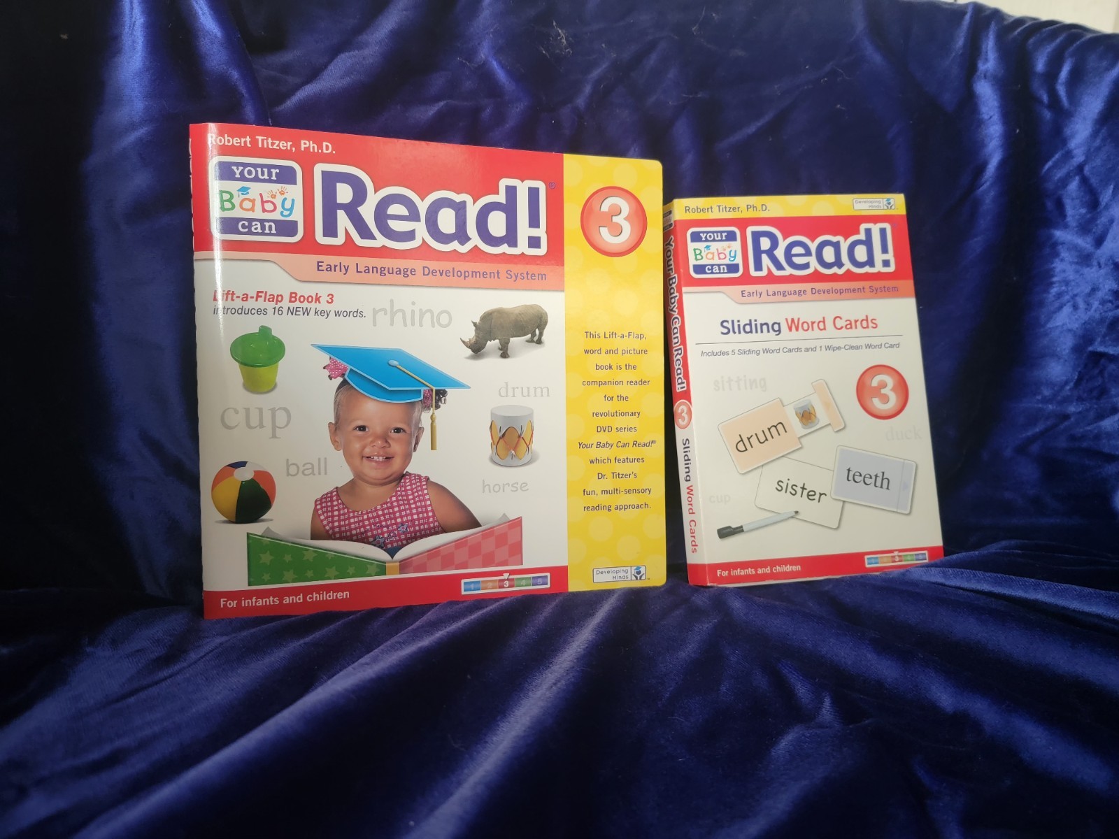 Your Baby Can Read Early Language Development System Flash Cards Book & CD Lot