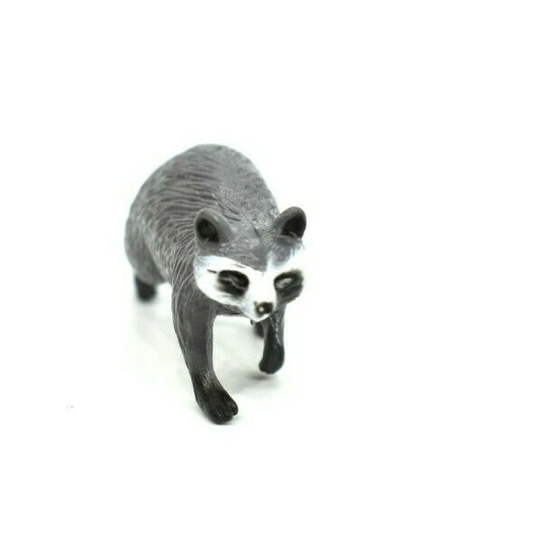 Raccoon, Very Nice Plastic Animal, Toy, Kids, Realistic Figure, 2.5″ F206