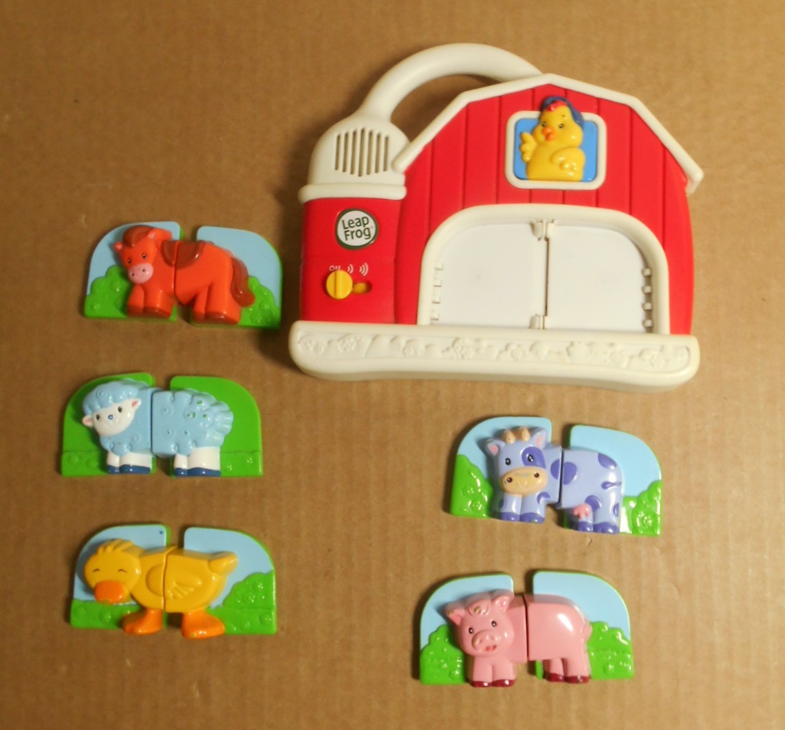 2007 LeapFrog Fridge Farm Magnetic Animal Set Barn Toy Complete Tested Y11