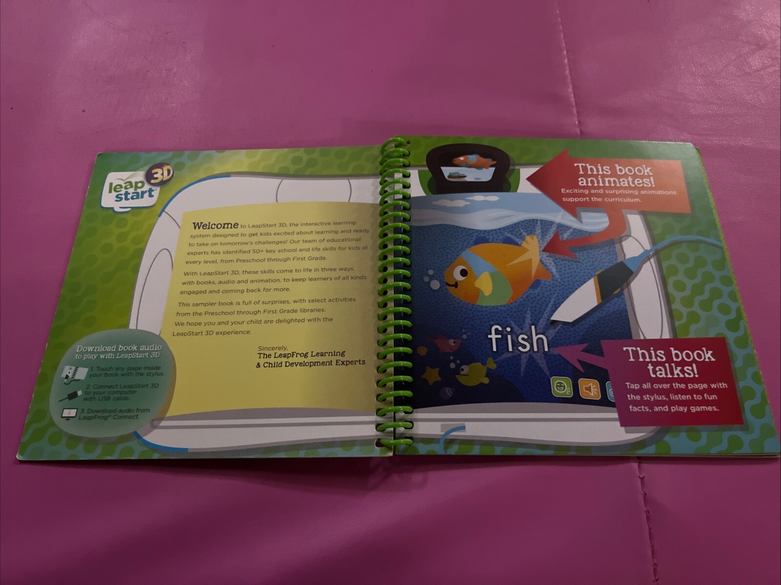 LeapFrog Leap Start 3D Book — LET’S PLAY! PRESCHOOL TO FIRST GRADE SAMPLER BOOK