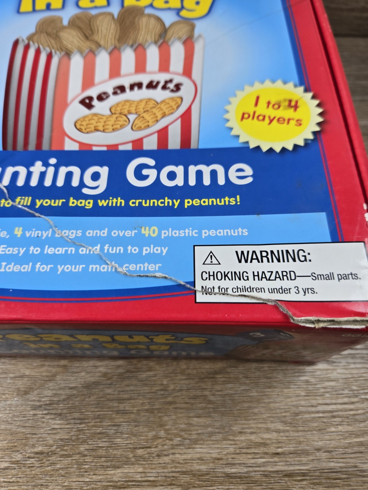 Lakeshore PEANUTS IN A BAG Counting Game ~ Math ~ RARE Hard to find *Read*