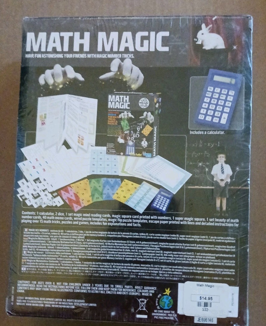 Math Magic Science Kit Kidz Labs Tricks Games Puzzle Educational Games Sealed 45