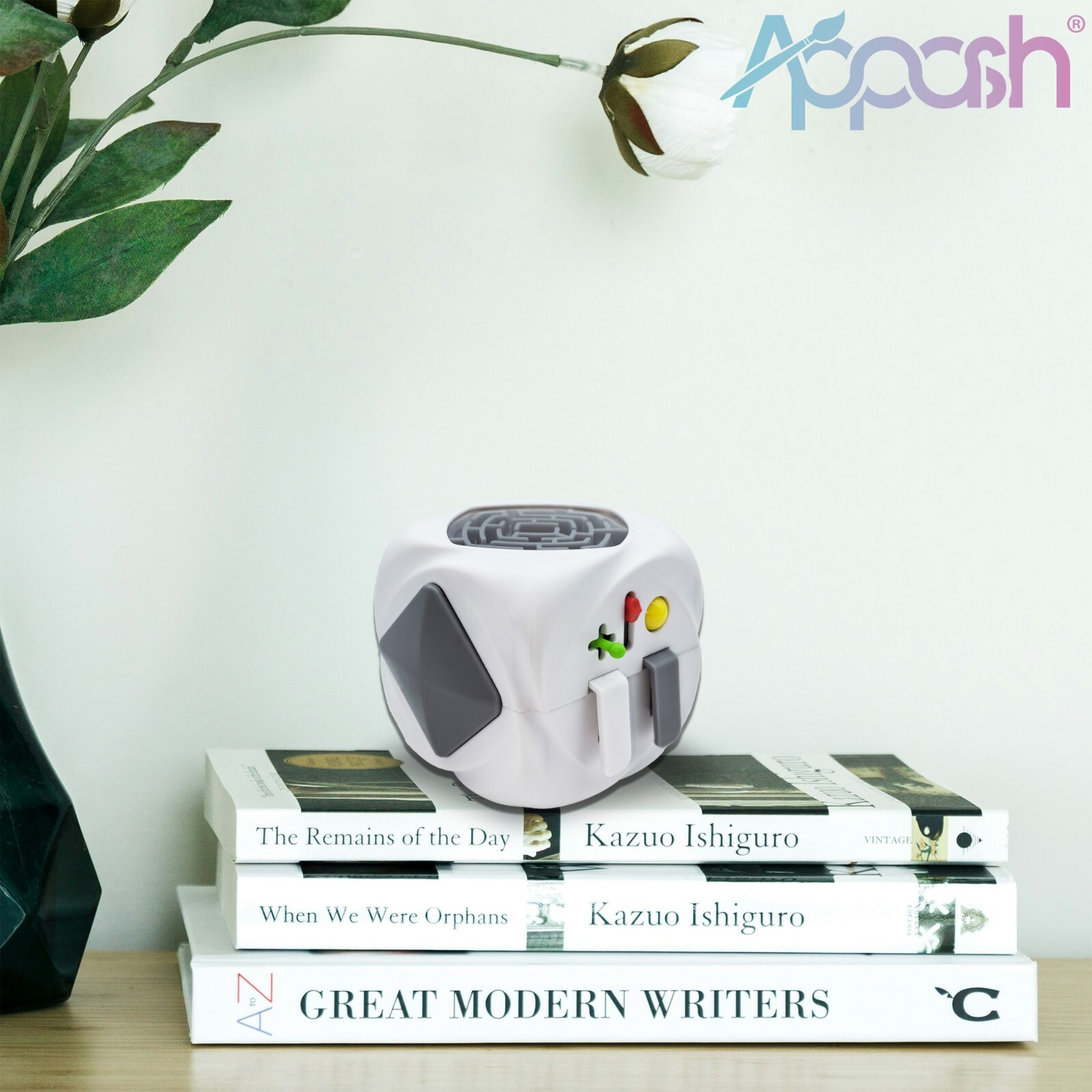 Fidget Cube Stress Anxiety Pressure Relieving Sensory Toy for Focus[White]