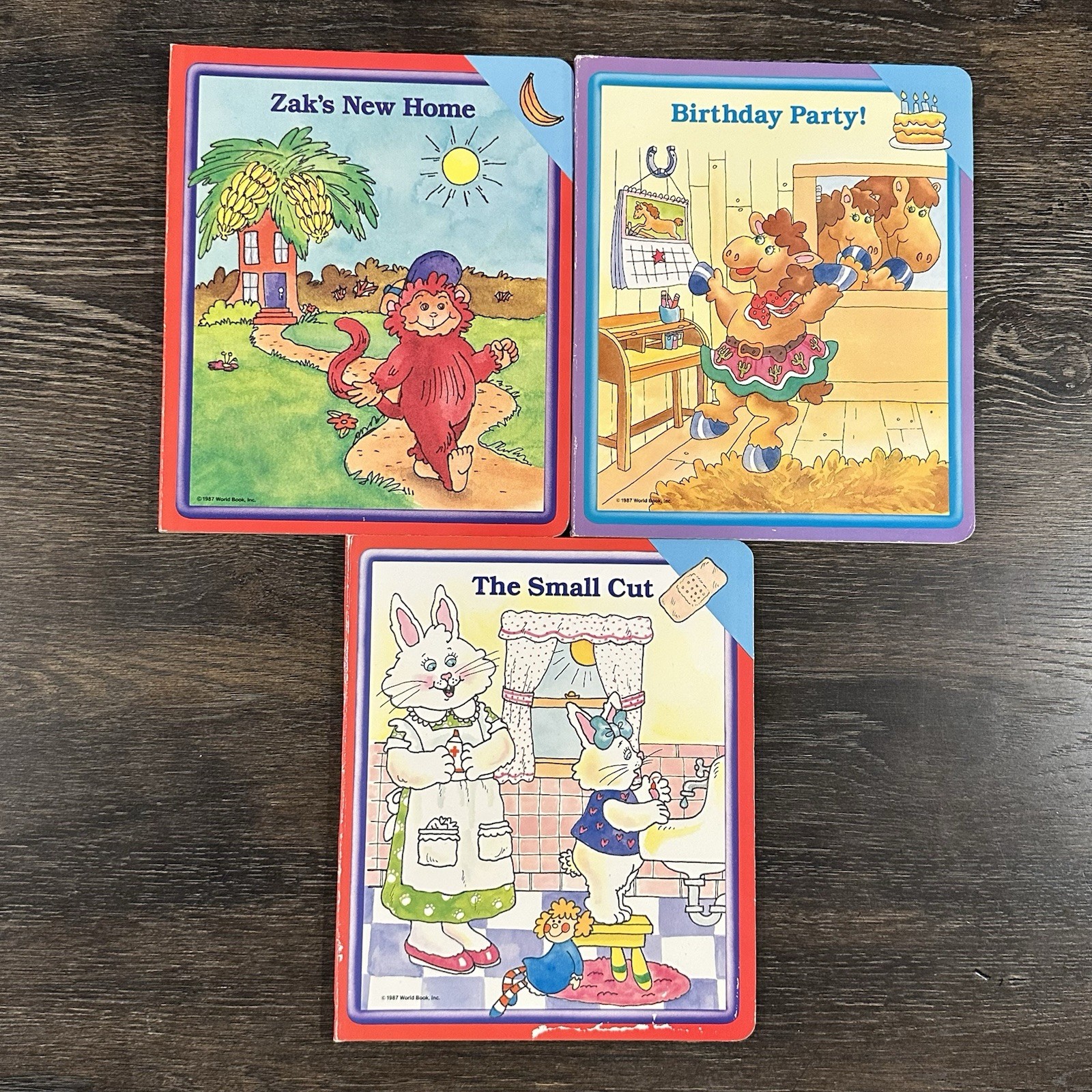 1987 World Book Early World of Learning Interactive Board Book Lot 15 VTG & Rare