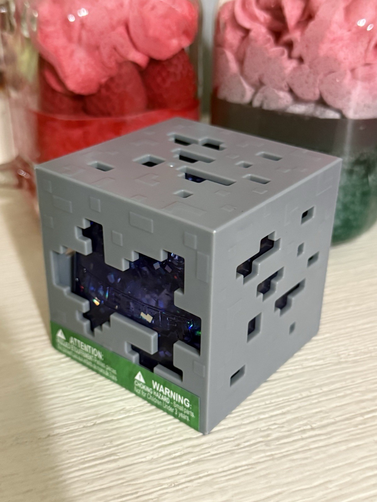 New MINECRAFT JELLY CUBES – RARE Purple Viral Squishy Nee Doh Ish Type Fidget