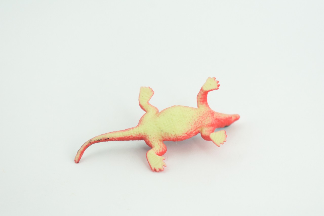 Red Head Agama Toy, Rainbow Lizard, Realistic Hand Painted Rubber, 2.5″ WR41B197