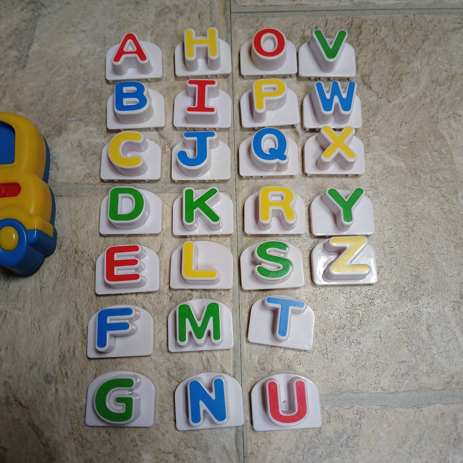 Leap Frog Tads School Bus Fridge Phonics Complete Alphabet 26 Letters Tested