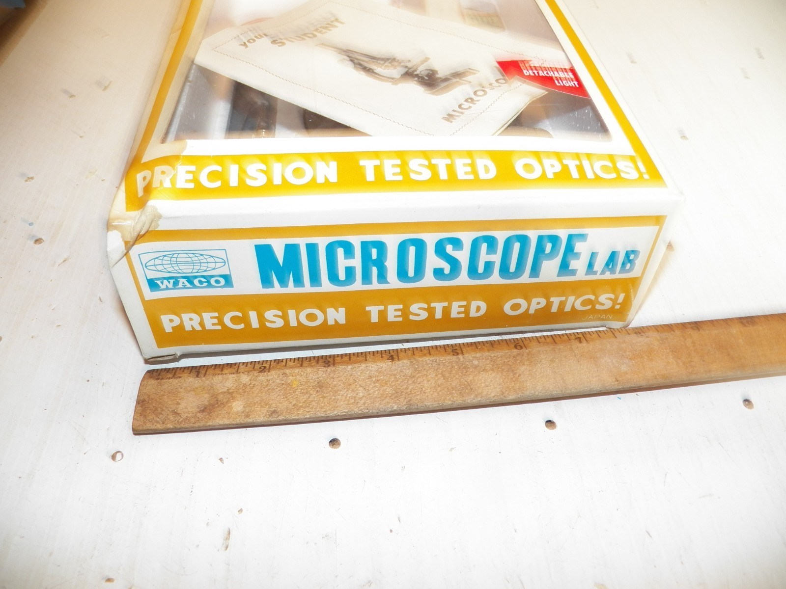 Vintage 1960s WACO Microscope Lab Kit in Original Box – Made in Japan
