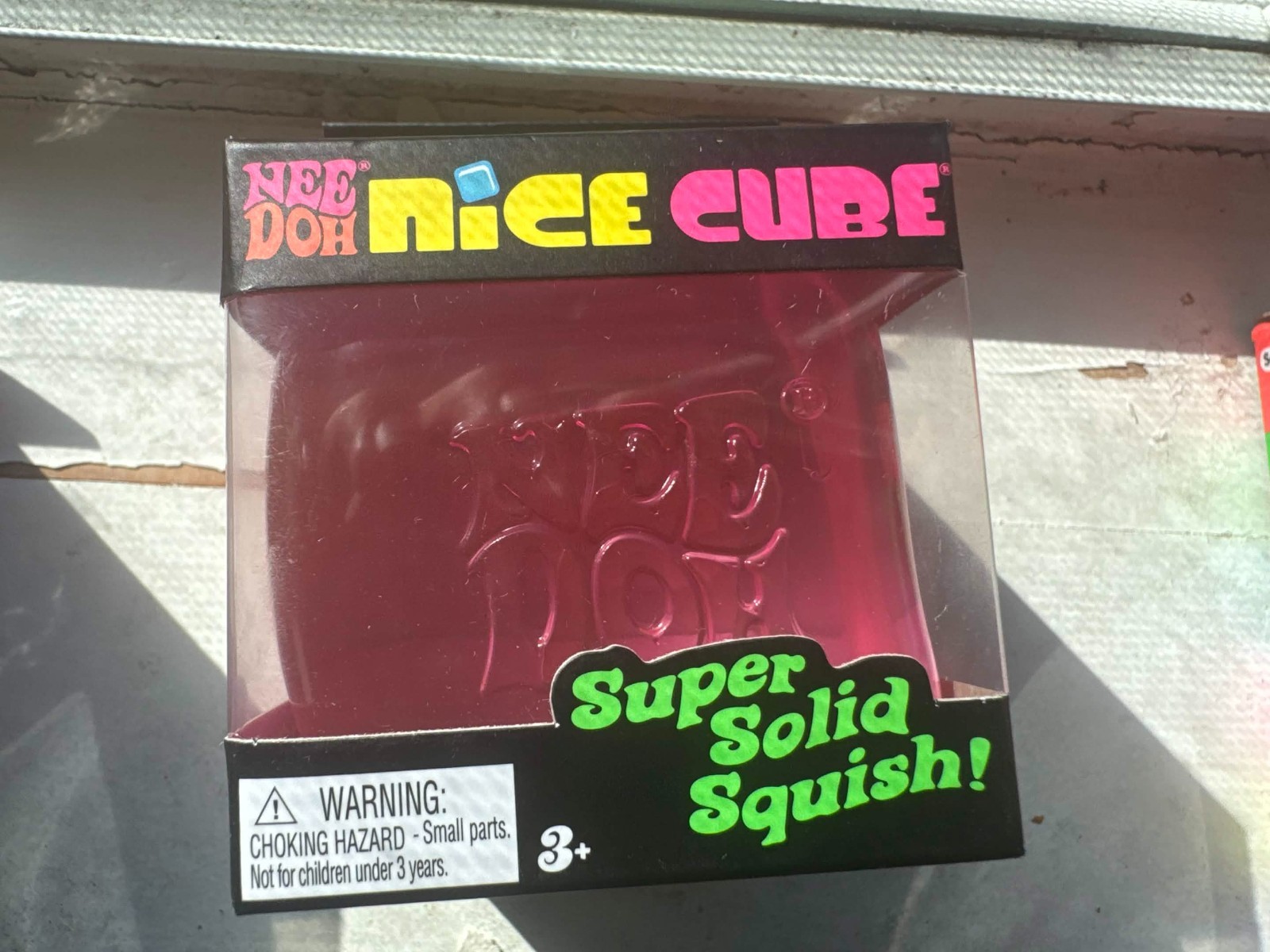 NeeDoh Nice Cube RARE UNOPENED RED 2.25″ FUN TO SQUISH. VERY RARE/AUTHENTIC.