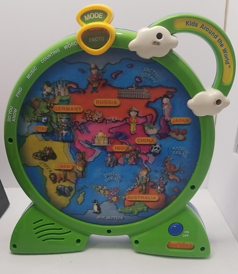 Fisher-Price Mattel Kids Around The World 2 Sided Lenticular See’nSay Elec. (A6)