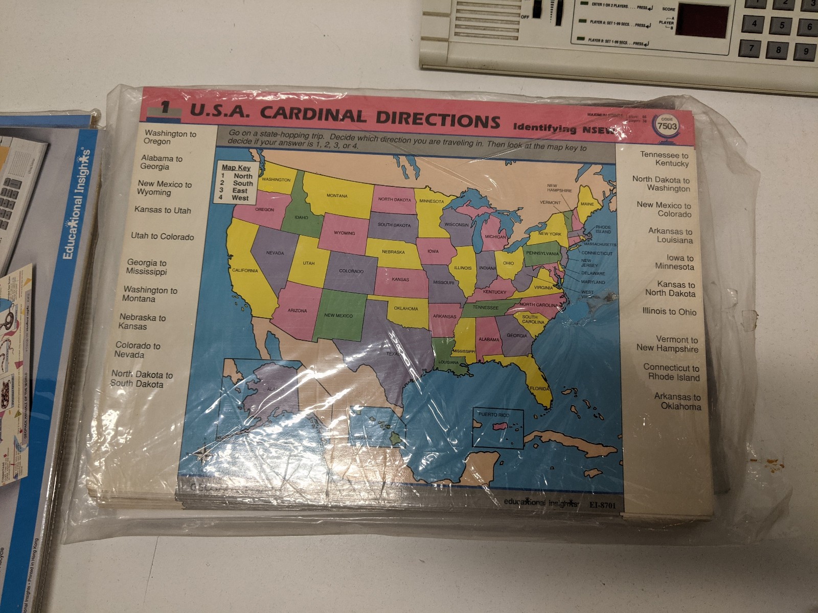 Large Lot of GeoSafari & MathSafari Learning Game plus Modules – Tested/Working