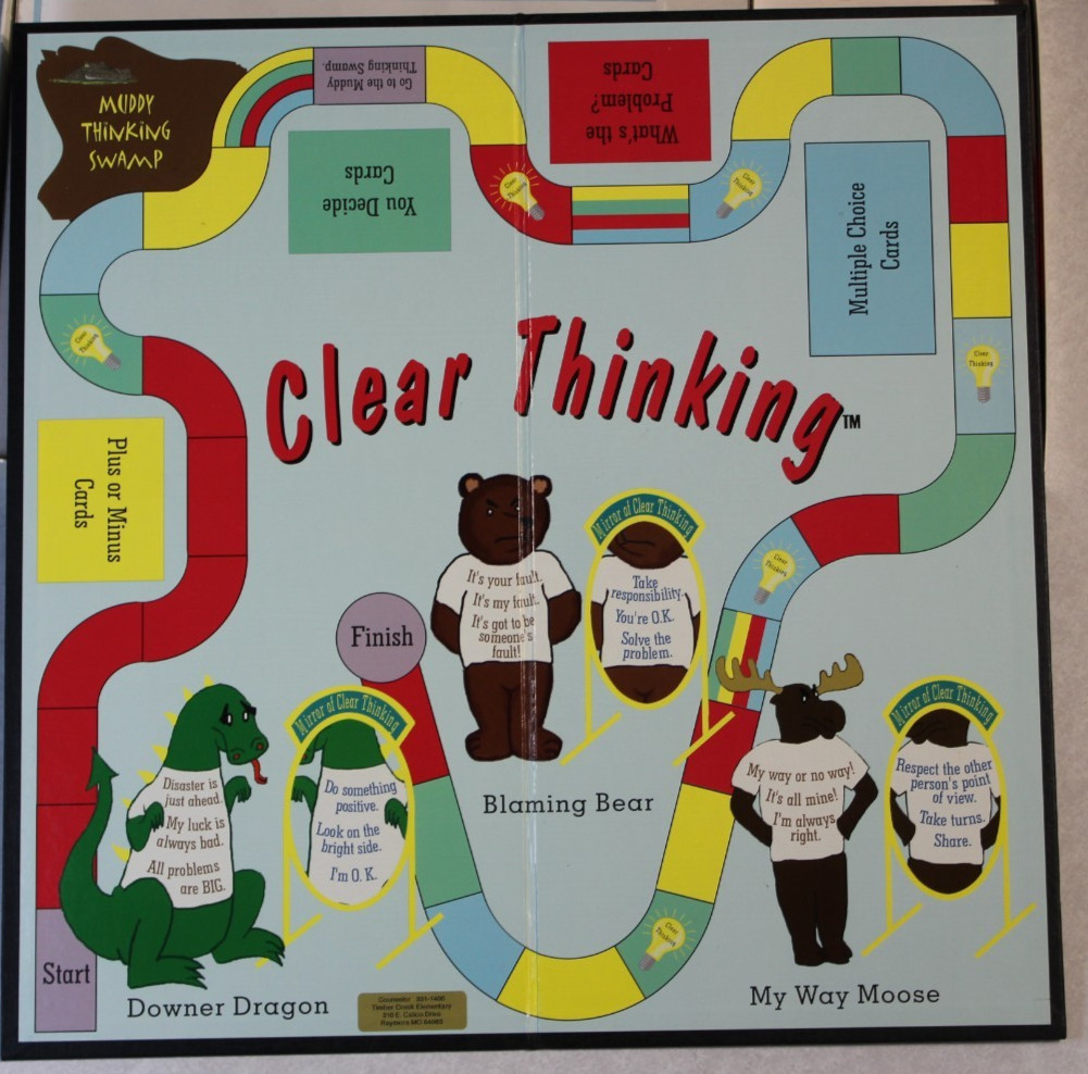 Homeschool Franklin Learning System Clear Thinking Gr 2-5 Interactive Board Game