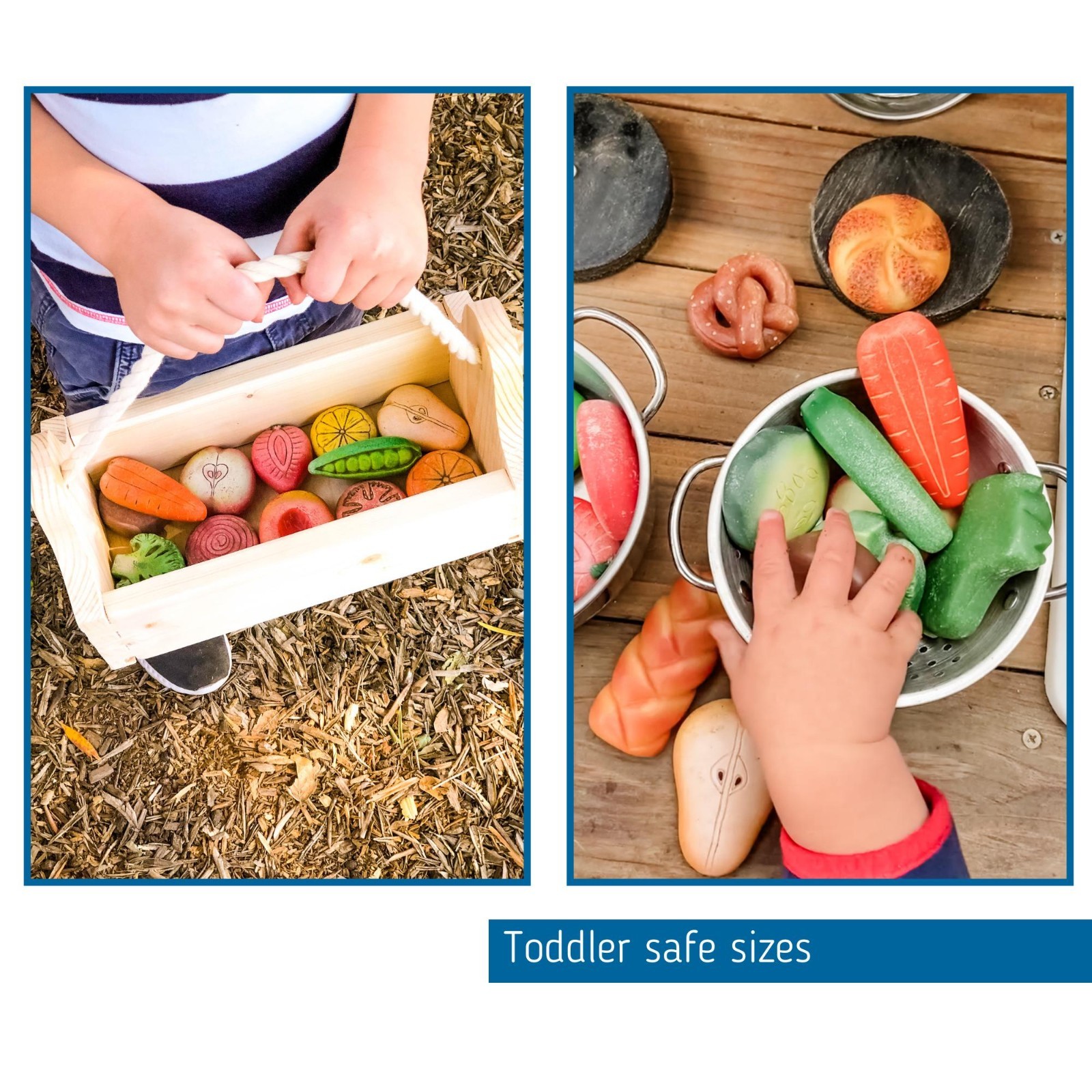 Mud Kitchen Sensory Stones Pretend Play Food, Montessori Story Stones for Kids