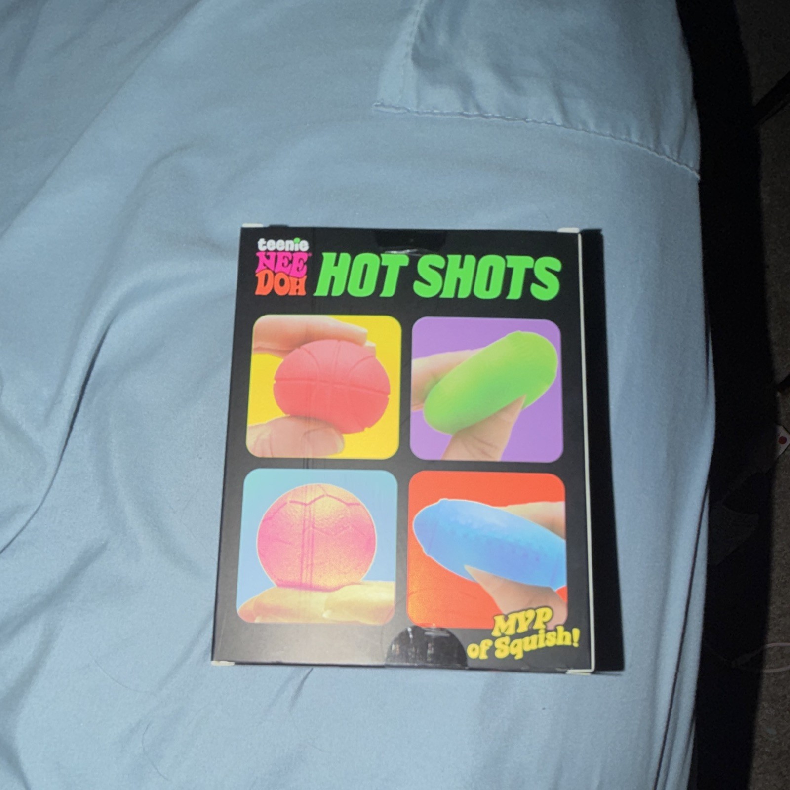 Schylling NeeDoh Hot Shots Squeeze Toys 4-Pack, Multicolor, Ages 3+