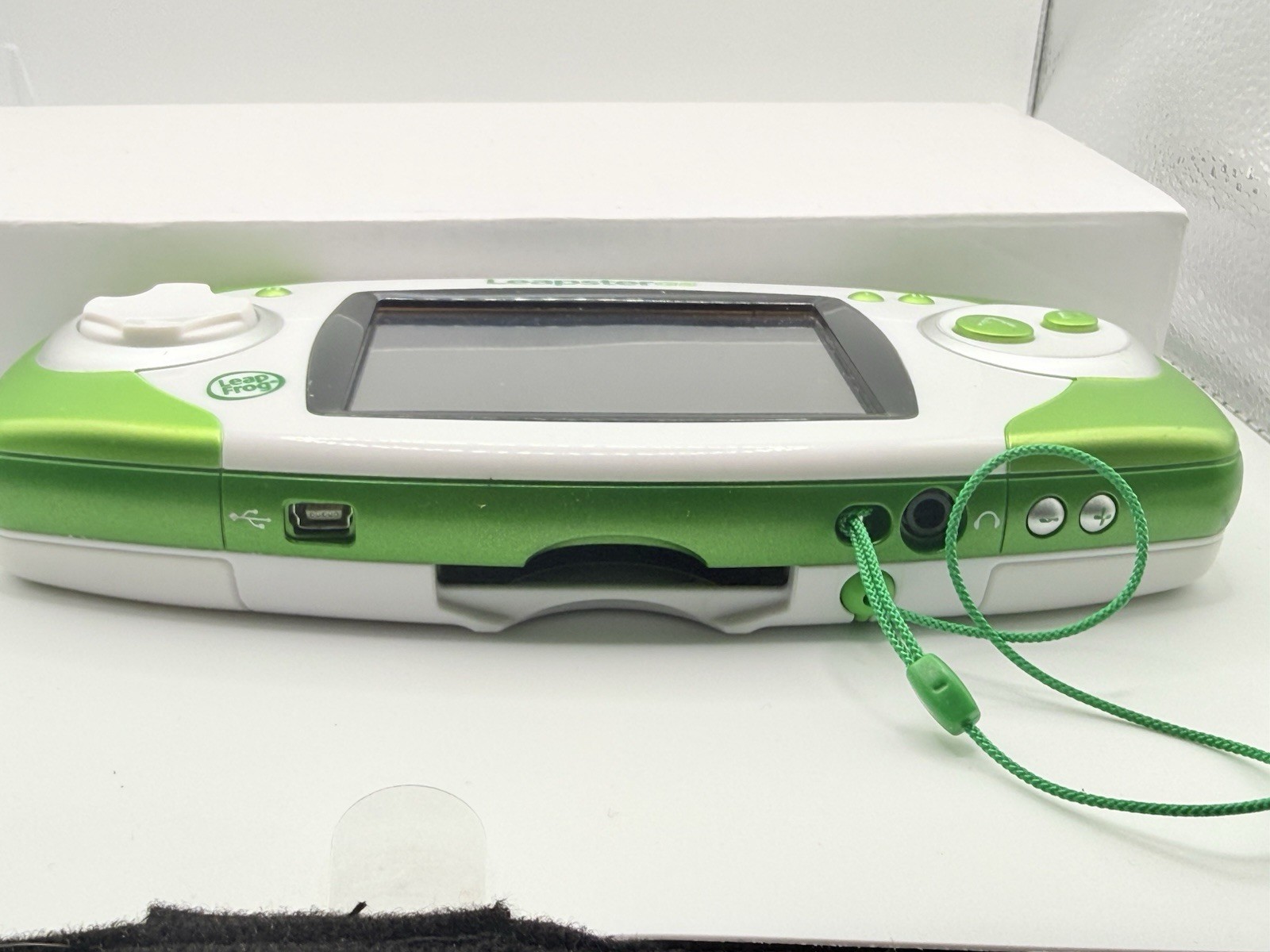 LEAPFROG LEAPSTER GS Green Game Console w/3 Games & Carry Case, Tested & Working