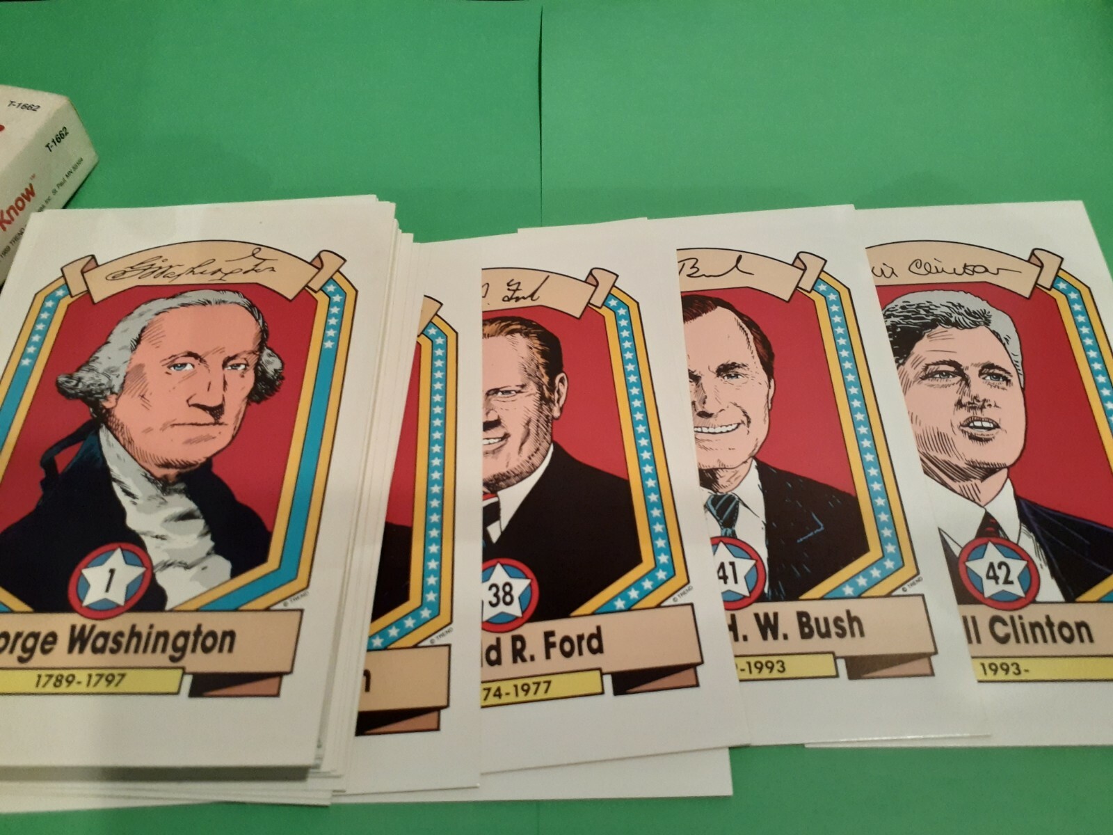 Trend Presidents of the United States Fun-To-Know Flash Cards 1992 T-1662