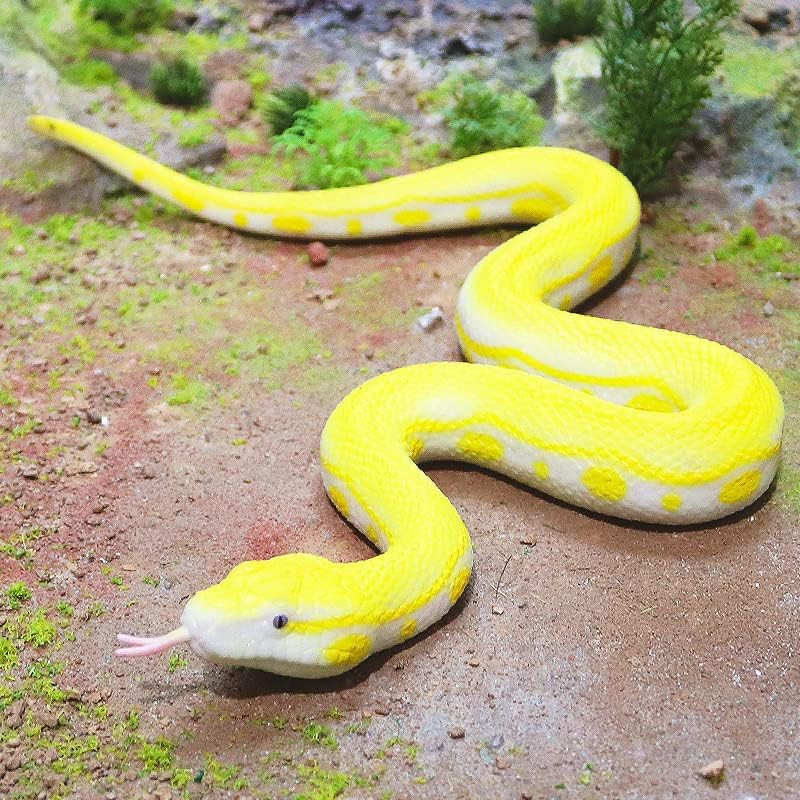 Realistic Fake Snakes Toy Soft Rubber Snake Figure Garden Snake Scare Birds and