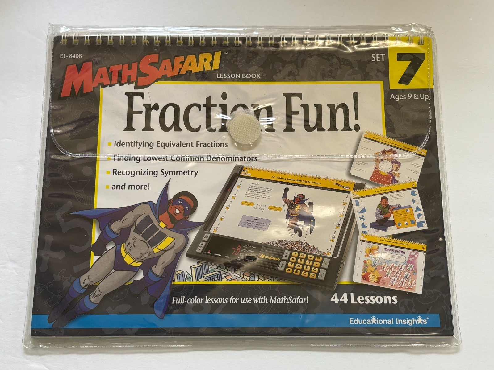 MathSafari Fraction Fun Set 7 Lesson Book Educational Insights Ages 9+