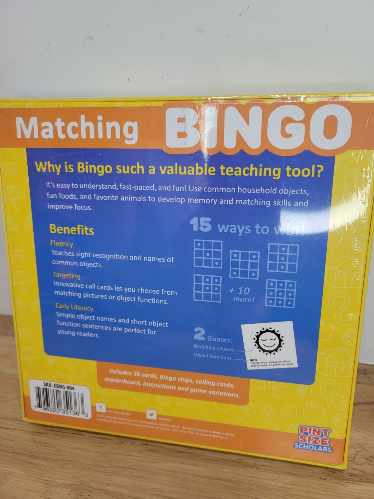 Math Facts Bingo 2015 Ages 6+ Up To 36 Players Fluency Memory Focus Teaching New