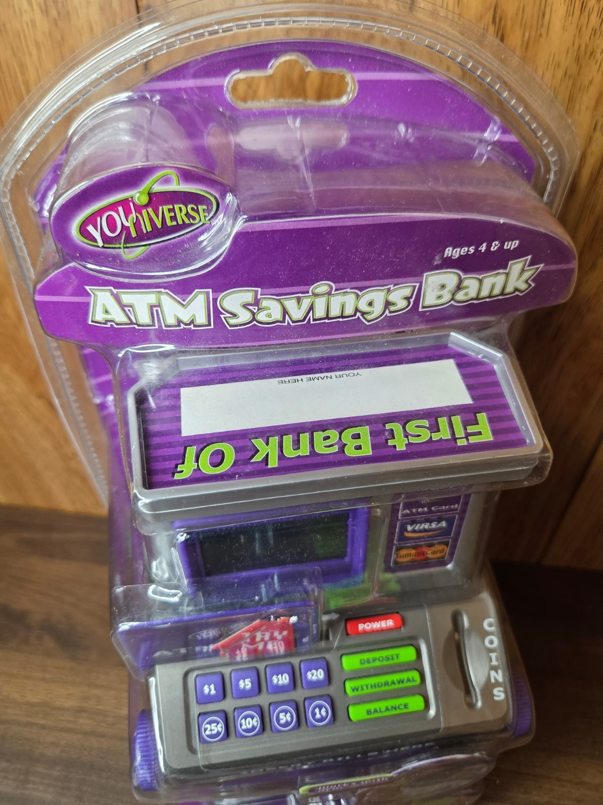 Vintage NEW YOUNIVERSE Money ATM Machine SAVINGS BANK SUMMIT TOYS 2004