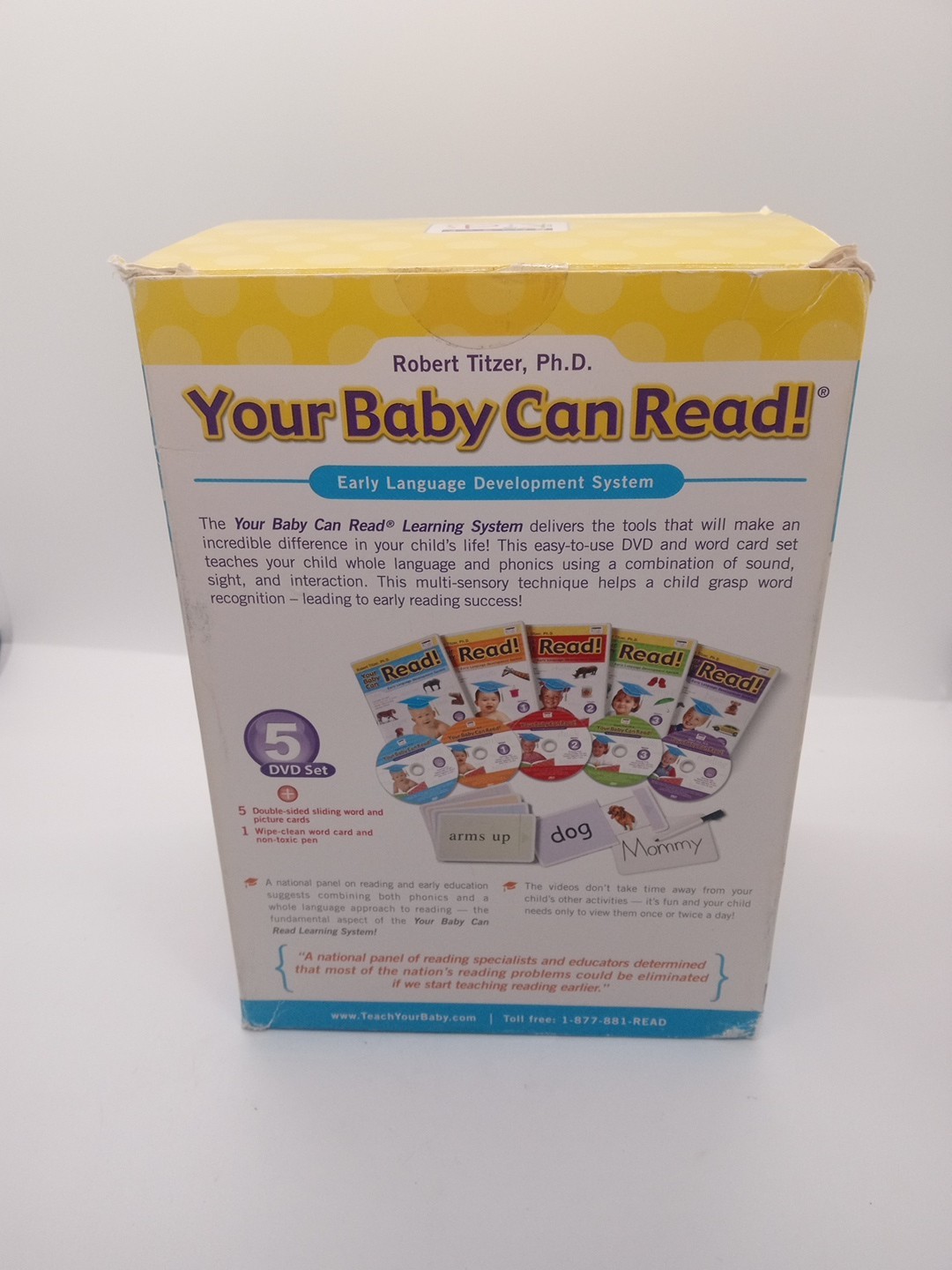 Smart Kids Your Baby Can Read! Early Language Development System 5 DVD 3 mo-5 yr