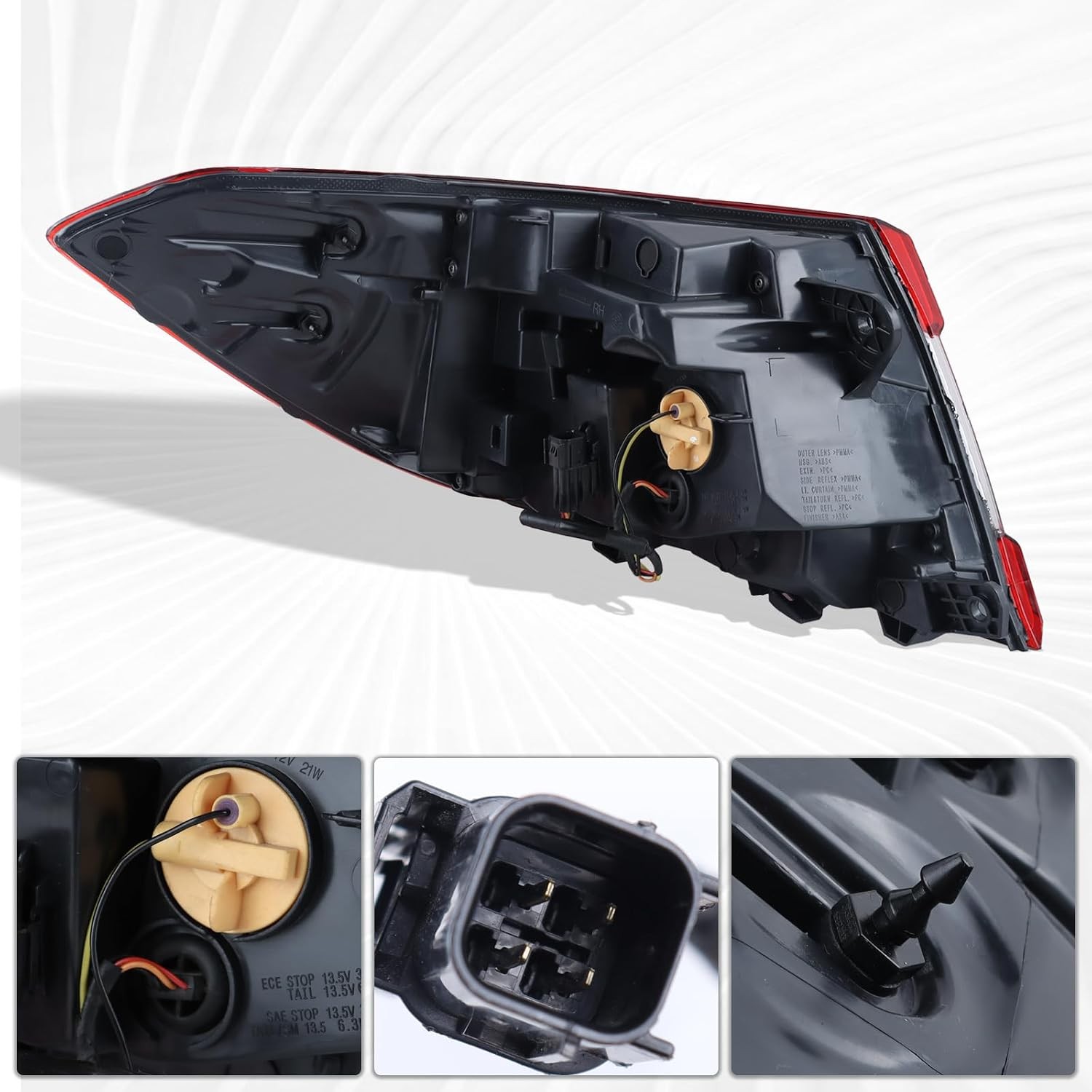 2022 Honda Accord Sedan LED Tail Light Rear Lamp Assembly Compatible for